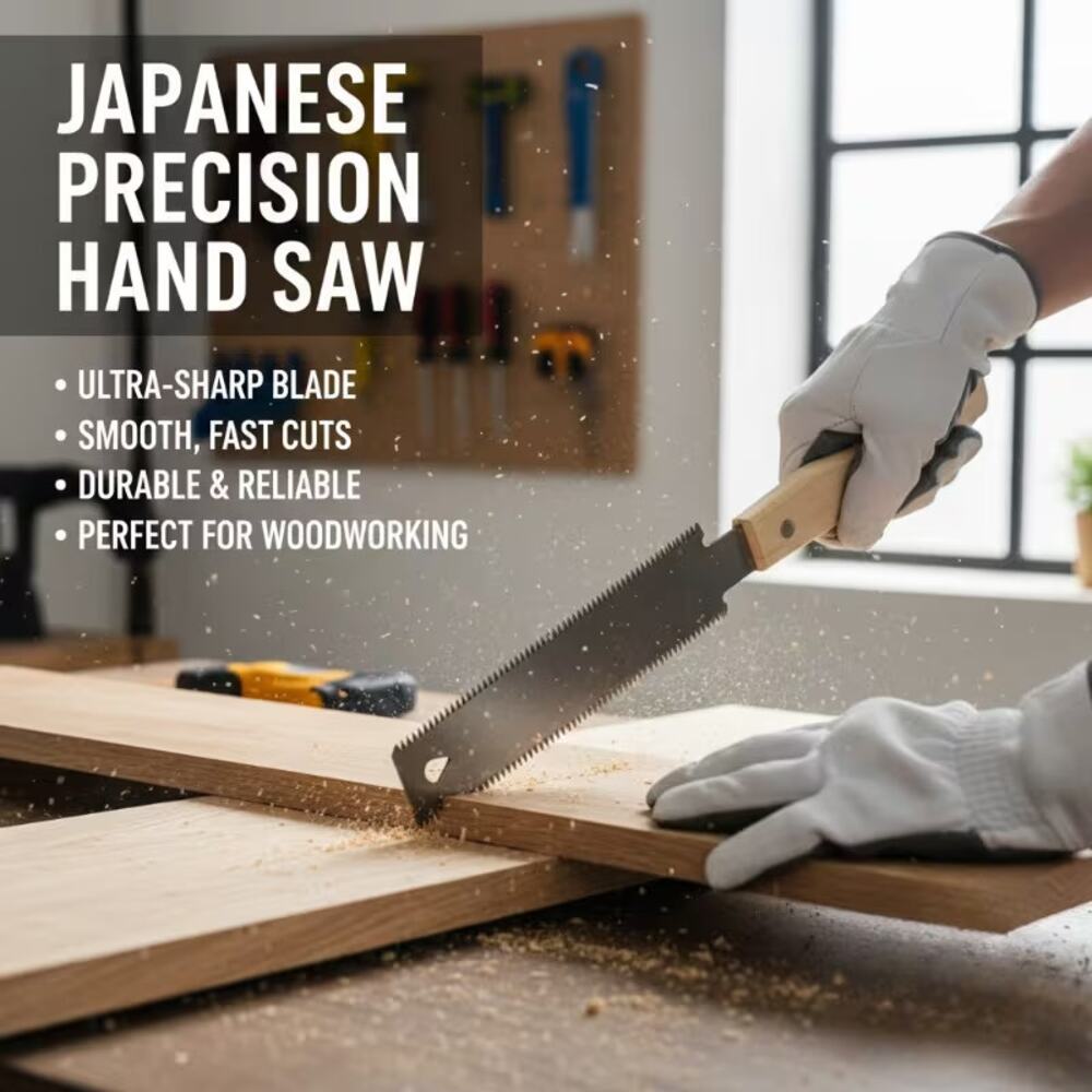 Japanese-style Double-Bladed Saw, Wood-Handled Double-Edged Tenon New